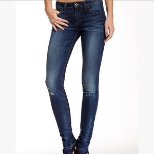 Joe’s Jeans mid rise skinny with distressing